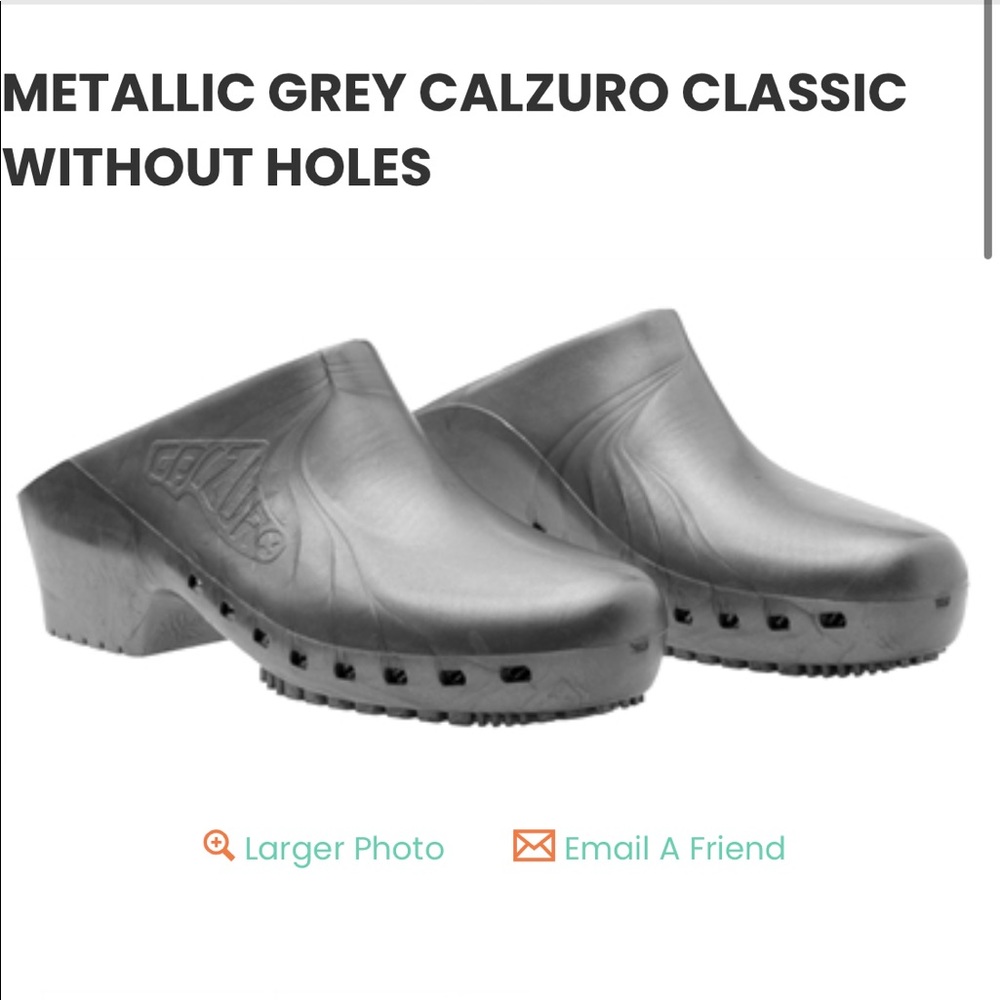 Calzuros size 6 metallic gray. Only been worn 2x